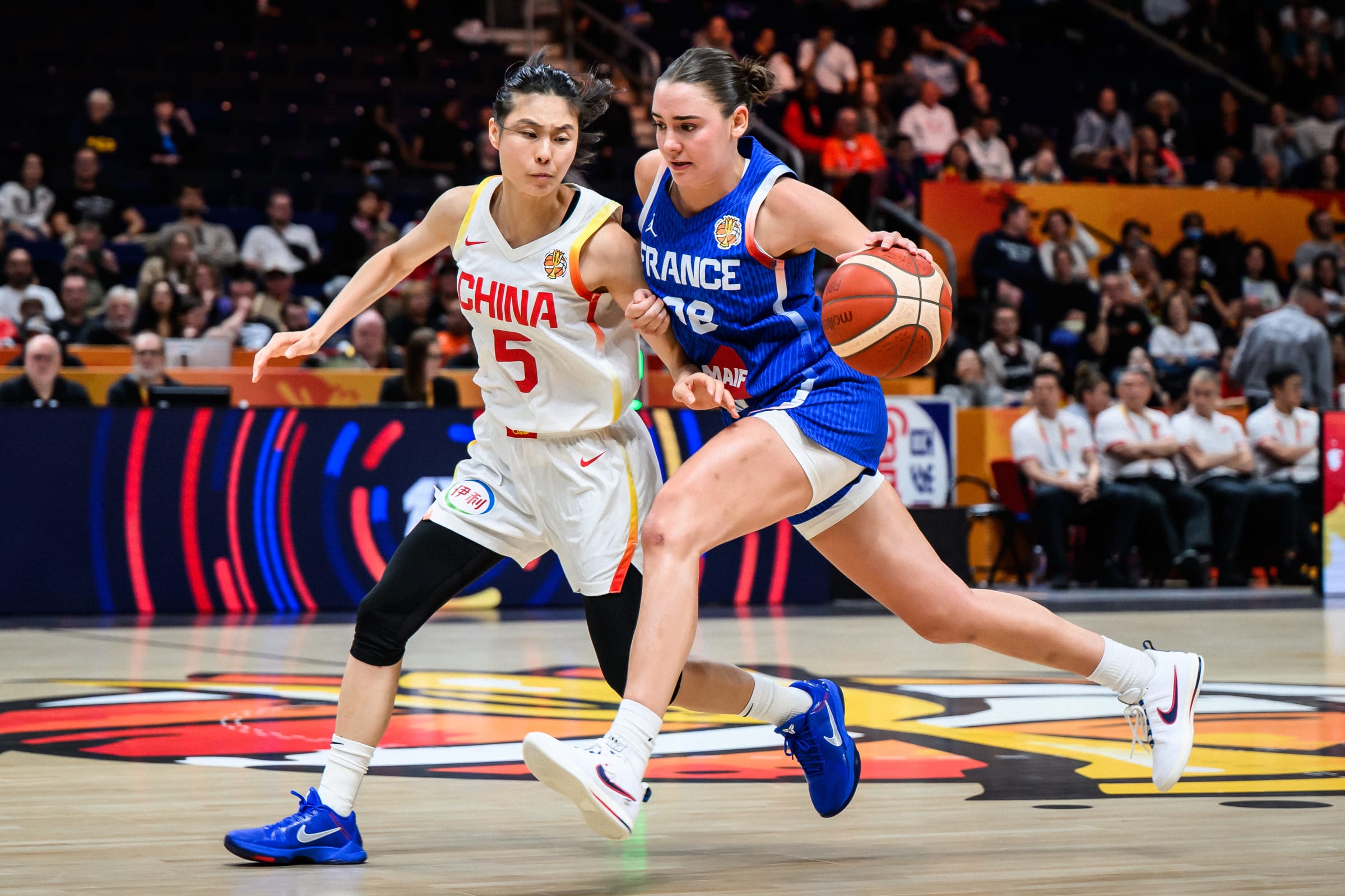 L’Équipe de France face à la Chine en quart de finale de Coupe du Monde