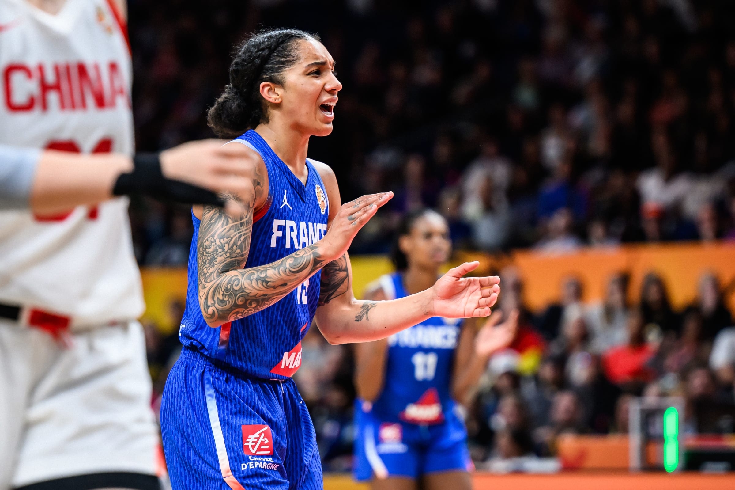 Les Bleues après leur victoire face à la Chine